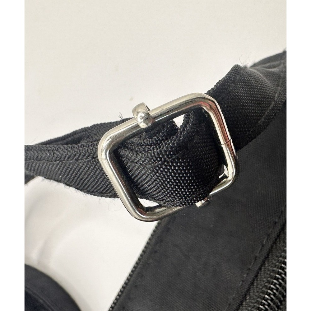 Multisac Crossbody Purse Nylon and Faux Leather Several Compartments Black - Picture 11 of 12
